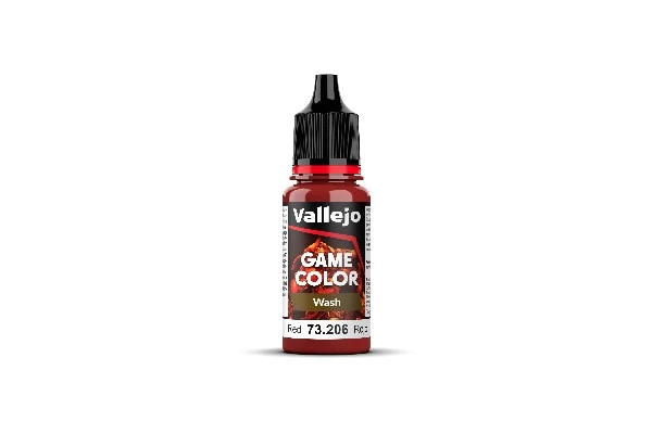 Vallejo Maling Game Color: Wash Red Wash 17ml