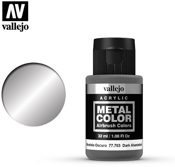 Vallejo Maling Metal Color: Dark Aluminium 32ml