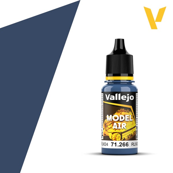 Vallejo Maling Model Air: Dark Blue Rlm24 17ml