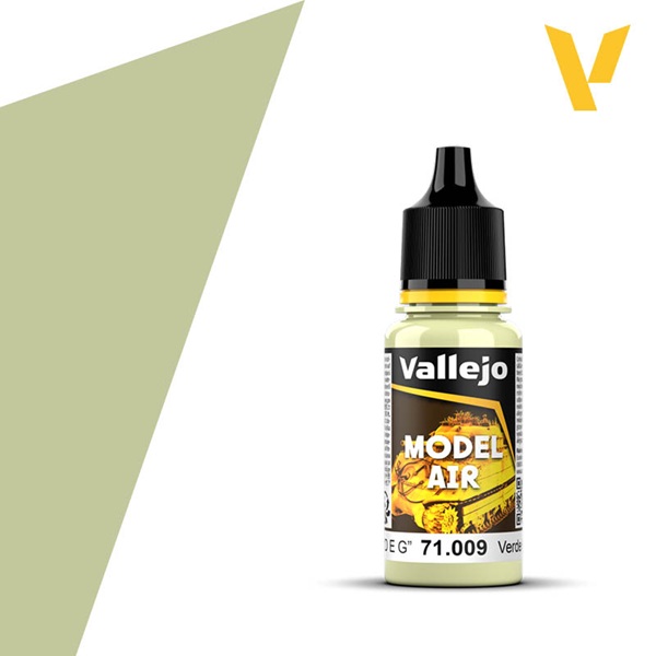 Vallejo Maling Model Air: Eau De Nil  226 128 156 Duck Egg Green 226 128 157  17ml