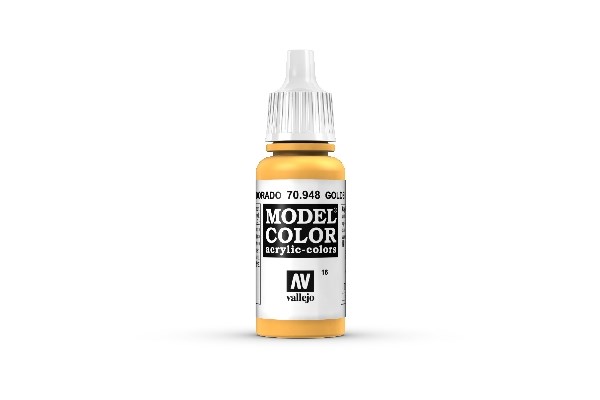Vallejo Maling Model Color: Golden Yellow 17ml