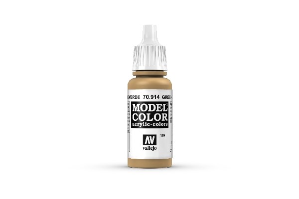 Vallejo Maling Model Color: Green Ochre 17ml