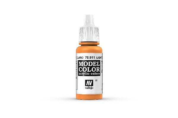 Vallejo Maling Model Color: Light Orange 17ml