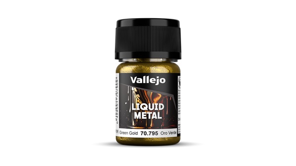 Vallejo Maling Model Color: Liquid Gold Green Gold  Alcohol Based  35 Ml
