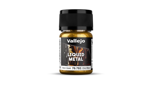 Vallejo Maling Model Color: Liquid Gold Rich Gold  Alcohol Based  35 Ml