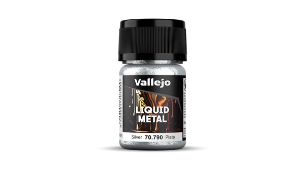 Vallejo Maling Model Color: Liquid Gold Silver  Alcohol Based  35 Ml