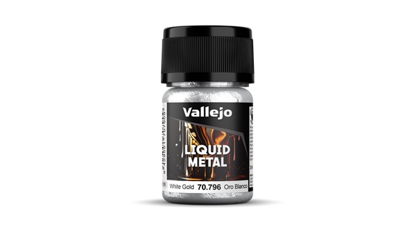 Vallejo Maling Model Color: Liquid Gold White Gold  Alcohol Based  35 Ml