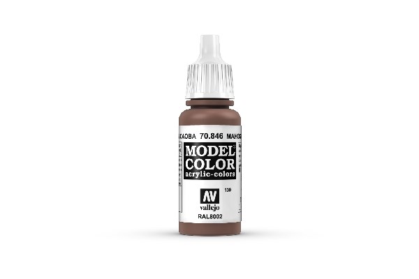 Vallejo Maling Model Color: Mahogany Brown 17ml