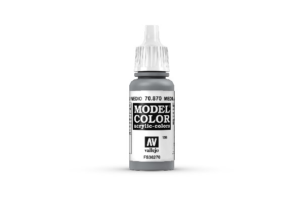 Vallejo Maling Model Color: Medium Sea Grey 17ml
