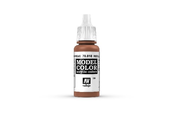 Vallejo Maling Model Color: Red Leather 17ml