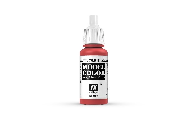 Vallejo Maling Model Color: Scarlet 17ml