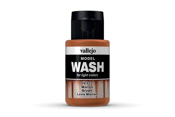 Vallejo Maling Model Color: Wash Brown  35 Ml