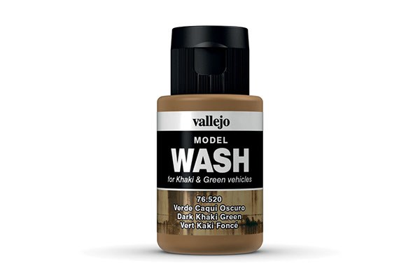 Vallejo Maling Model Color: Wash Dark Khaki Green  35 Ml