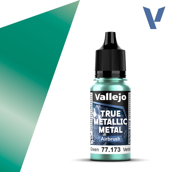 Vallejo Maling True Metallic Metal: Airbrush Beetle Green 18ml
