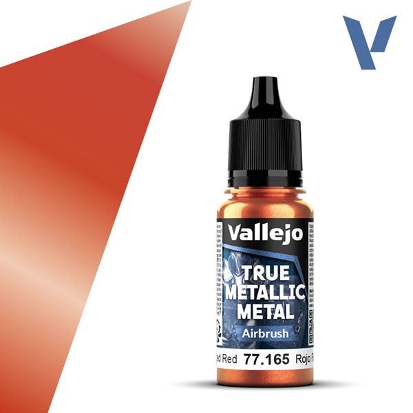 Vallejo Maling True Metallic Metal: Airbrush Forged Red 18ml