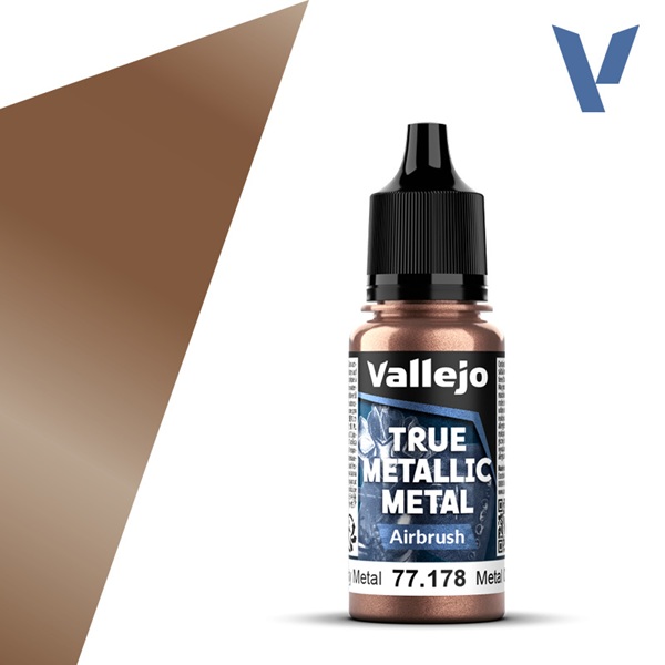 Vallejo Maling True Metallic Metal: Airbrush Rusty Metal 18ml