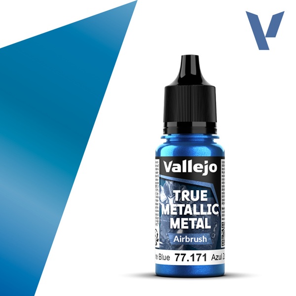 Vallejo Maling True Metallic Metal: Airbrush Sapphire Blue 18ml