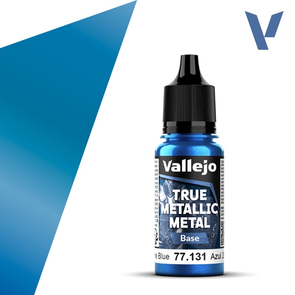 Vallejo Maling True Metallic Metal: Base Sapphire Blue 18ml