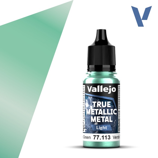 Vallejo Maling True Metallic Metal: Light Beetle Green 18ml