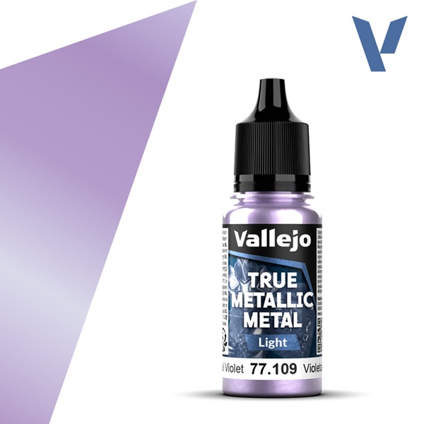 Vallejo Maling True Metallic Metal: Light Celestial Violet 18ml