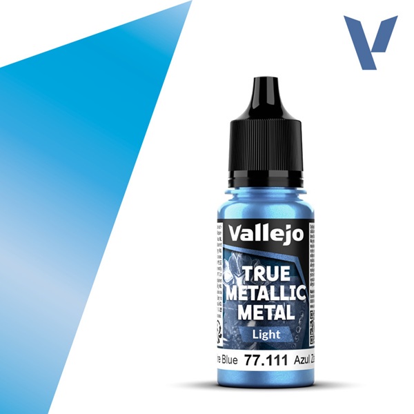Vallejo Maling True Metallic Metal: Light Sapphire Blue 18ml