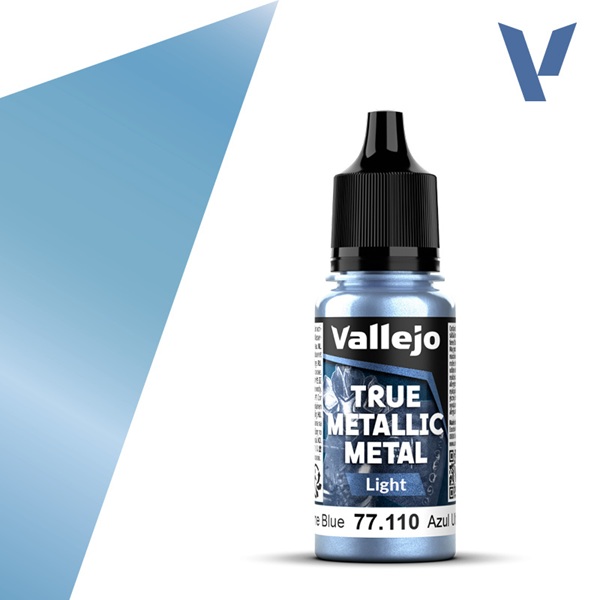 Vallejo Maling True Metallic Metal: Light Ultramarine Blue 18ml
