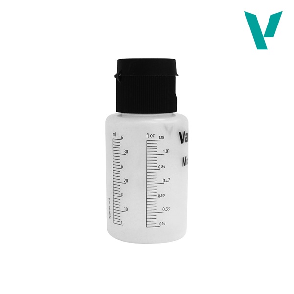 Vallejo: Mixing Bottle  Graduated Bottle Of 35ml  For Making Mixes More Precise