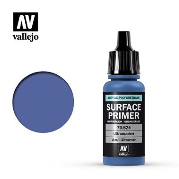 Vallejo Primer  Acrylic-polyurethane : Ultramarine Blue  18 Ml