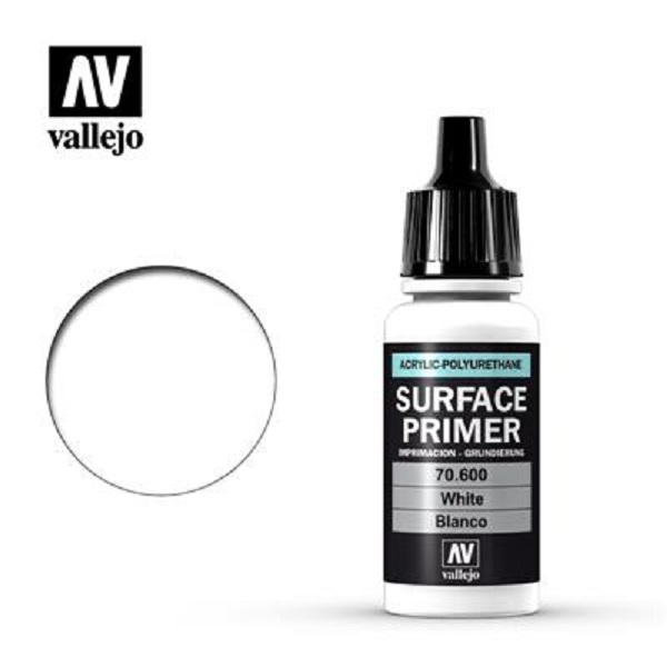 Vallejo Primer  Acrylic-polyurethane : White  17 Ml