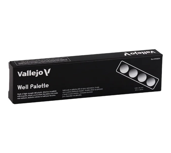 Vallejo Wet Palette Accesories: Well Palette With Magnet Attachment