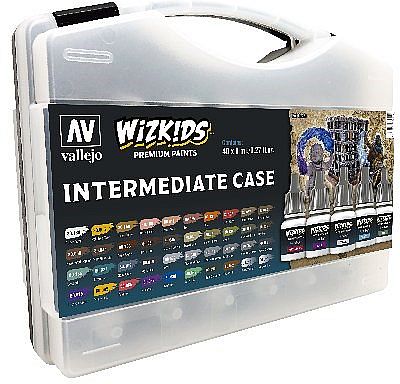 Vallejo Wizkids Premium Paints Set Intermediate Case  Suitcase  40 Colors