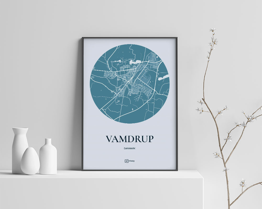 Vamdrup Plakaten Havblå