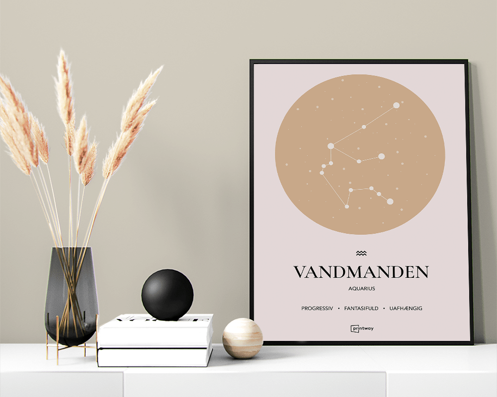 Vandmanden Stjernetegn Plakat