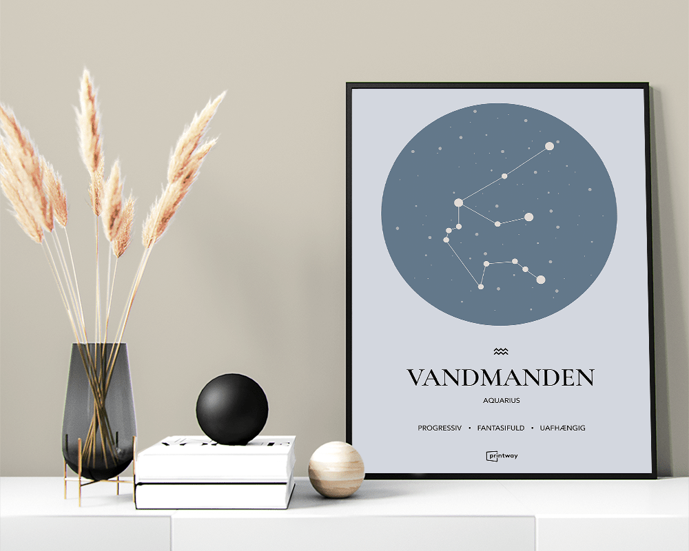Vandmanden Stjernetegn Plakat