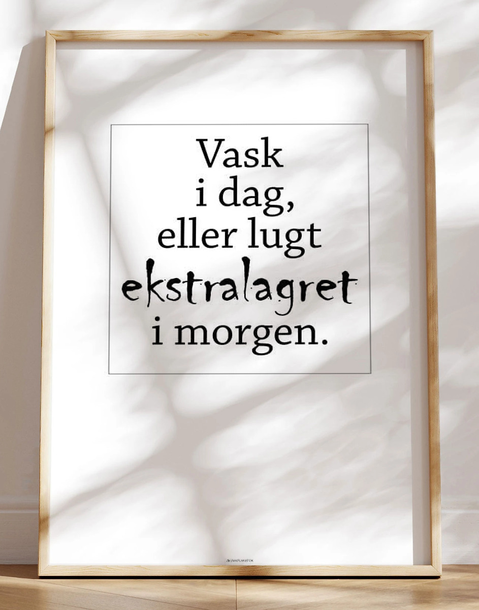 Vask   Dag Vaskeplakat