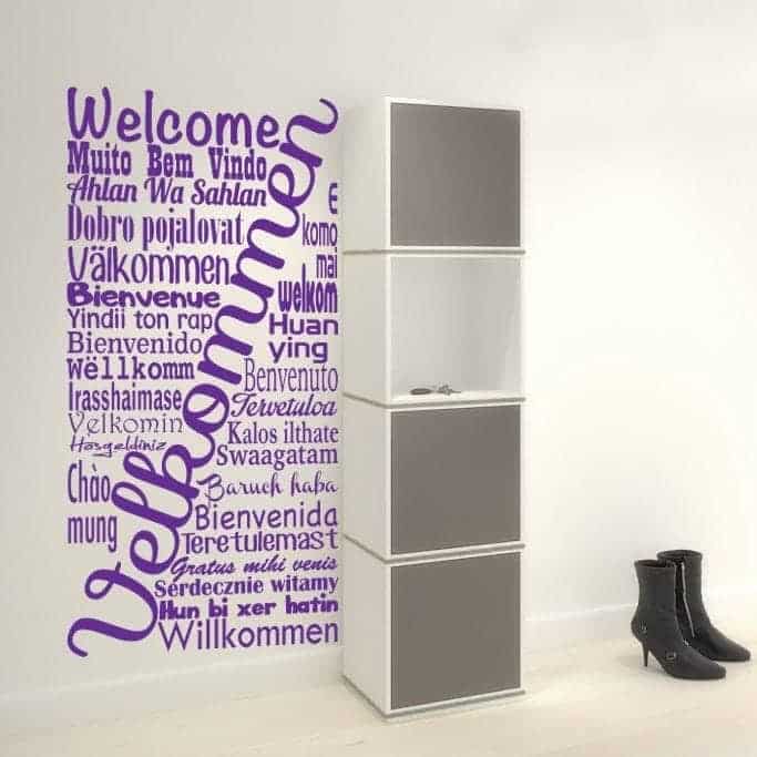 Velkommen Wallsticker