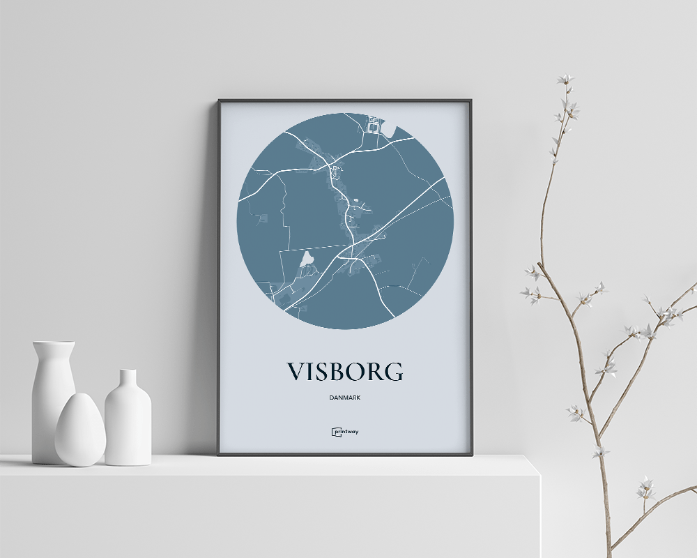 Visborg Plakaten Havblå