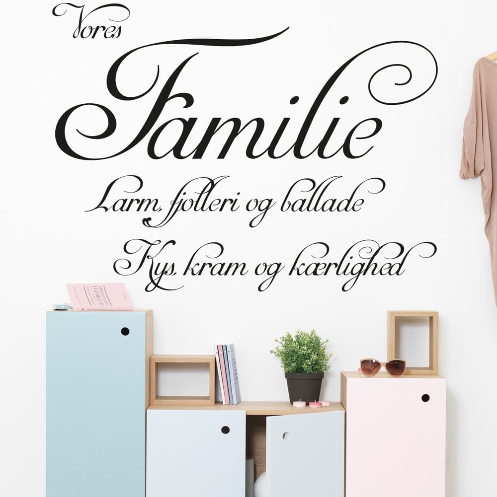 Vores Familie Wallsticker