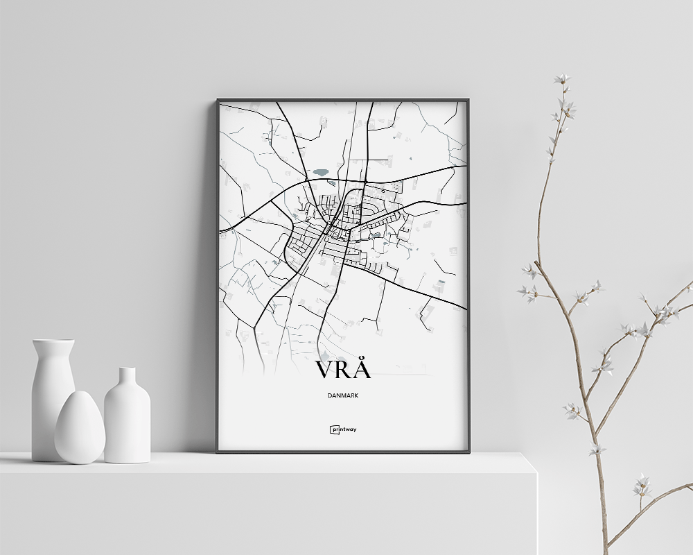 Vrå Plakaten Fuldt Kort Hvid 35 50 Cm  B3