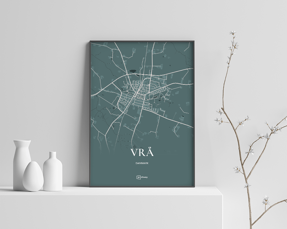 Vrå Plakaten Fuldt Kort Skovgrøn 70 100 Cm  B1