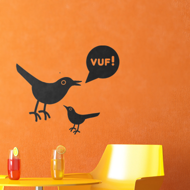 Vuf Wallsticker Af Alan Smithee  36x31 Cm