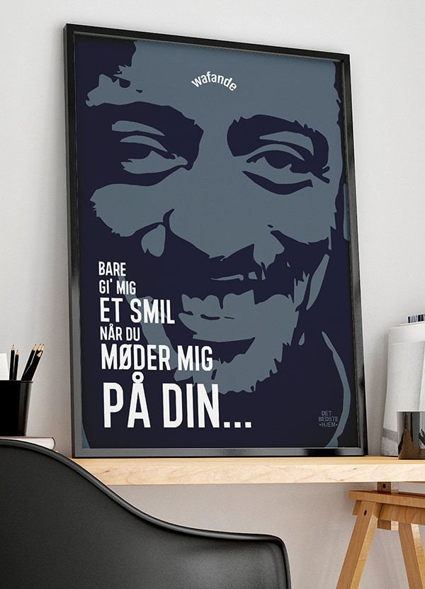 Wafande Plakat Bare Gi Mig Et Smil 21   29    A4  Kr  199 -
