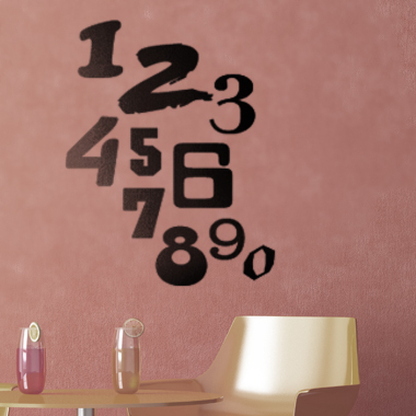 1234567890 Wallsticker Af Alan Smithee  34x40 Cm