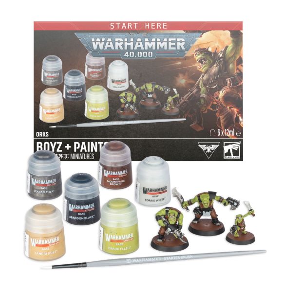 Warhammer Colour Orks: Boyz Paint Set 57170103001