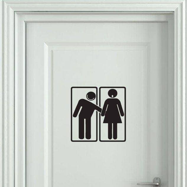 Wc Skilt   Lummer Wallsticker