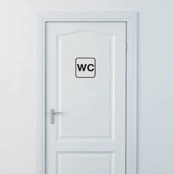 Wc Skilt   Wc Wallsticker