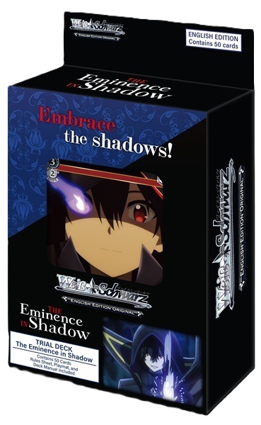 Weiss Schwarz The Eminence In Shadow Trial Deck