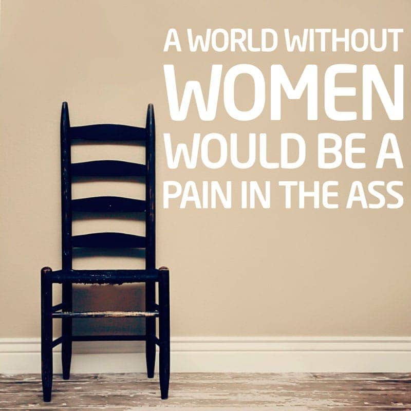 Without Women Wallsticker