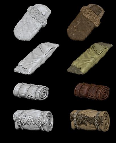 Wizkids Deep Cuts Miniatures: Bedrolls  Wzk73859