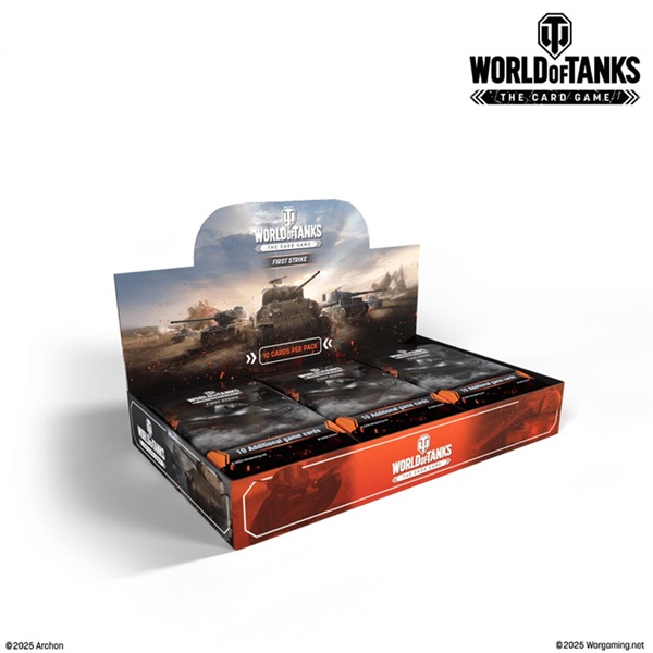 World Of Tanks Card Game  Tcg : First Strike Booster Display  Box Med 24 Pakker